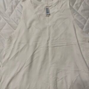 Spanx Mesh White Tank Top